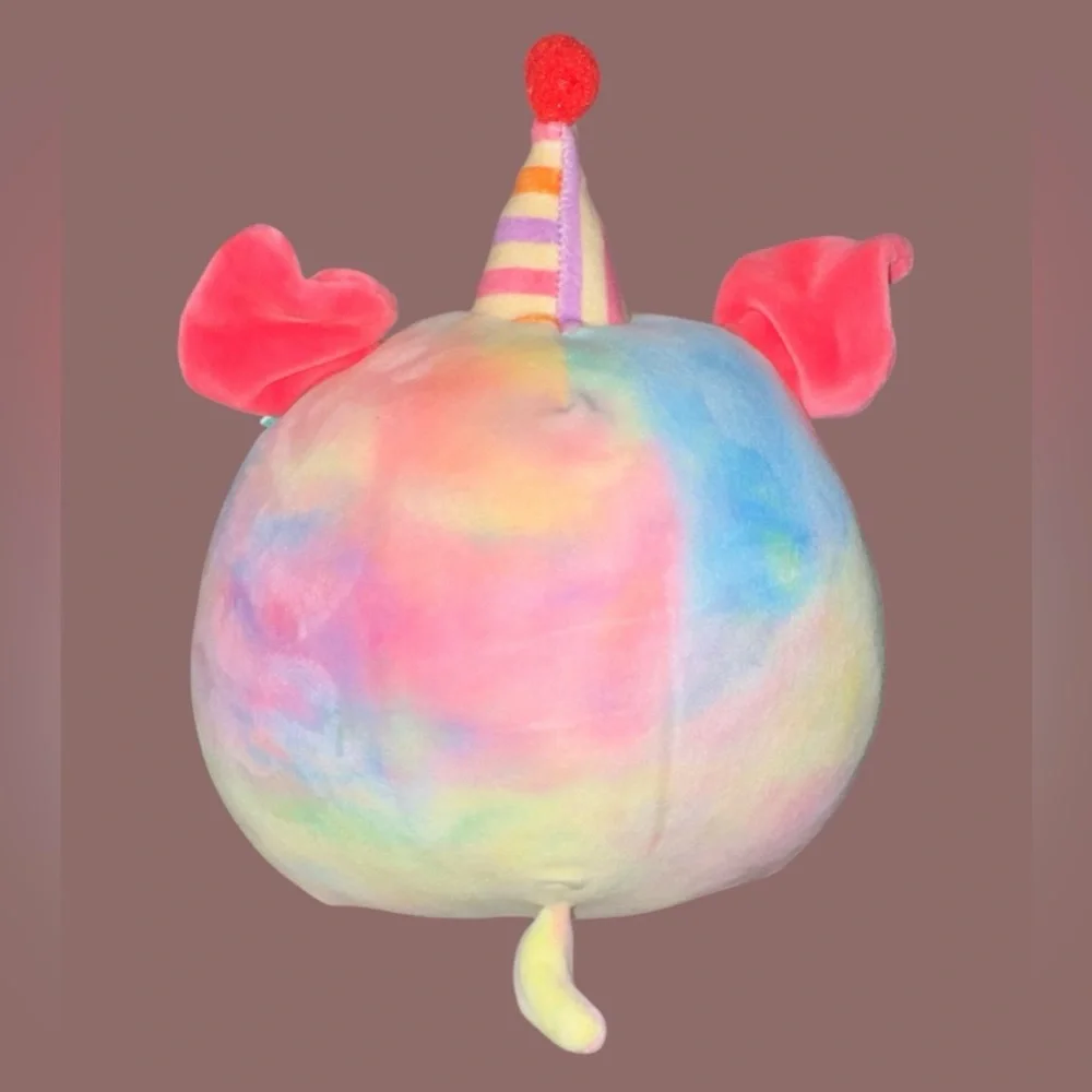 Delenne the Rainbow Tie-Dye Dog Squishmallow, an 8-inch plush toy‎